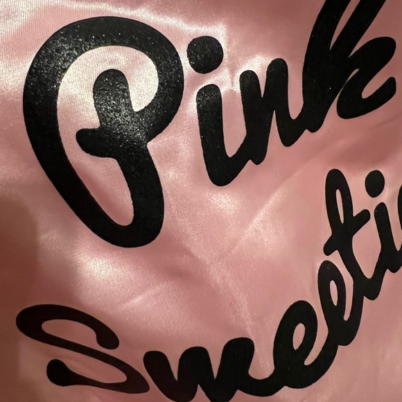 SOLD L Rockabilly 50s style Be Bop Do Wop Pink Sweeties Costume jacket - Picture 7 of 8